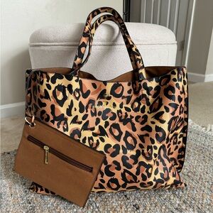 Simply southern cheetah print tote